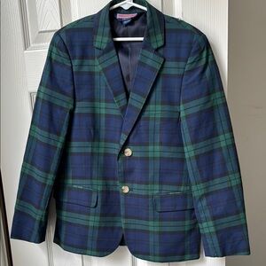 VINEYARD VINES~EUC~Size 10~Classic Green & Blue Plaid Blazer